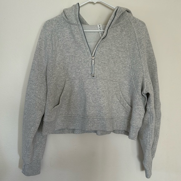 Lululemon Scuba Cropped/Oversized Half-Zip Hoodie, M/L - Picture 4 of 13